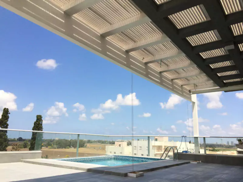 פרגולות אלומיניום בצפון שהותקנו על ידי חברת ברנשטיין פרגולות